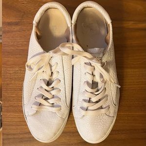 Soludos white leather platform sneakers. 38.5.